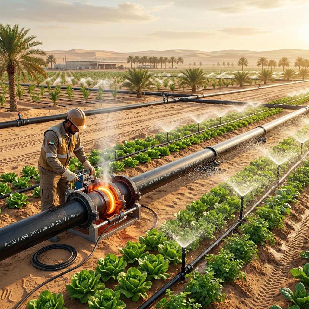 HDPE Pipe Systems for UAE Agricultural Irrigation Projects